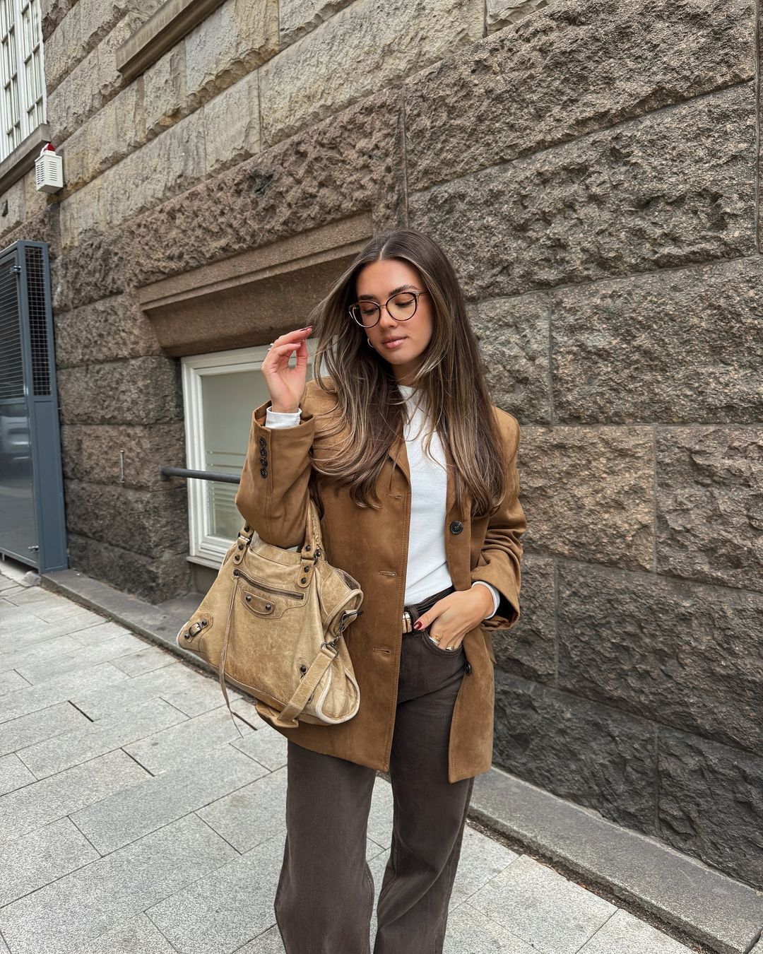 Blazer Daim Camel | Classique Essentiel