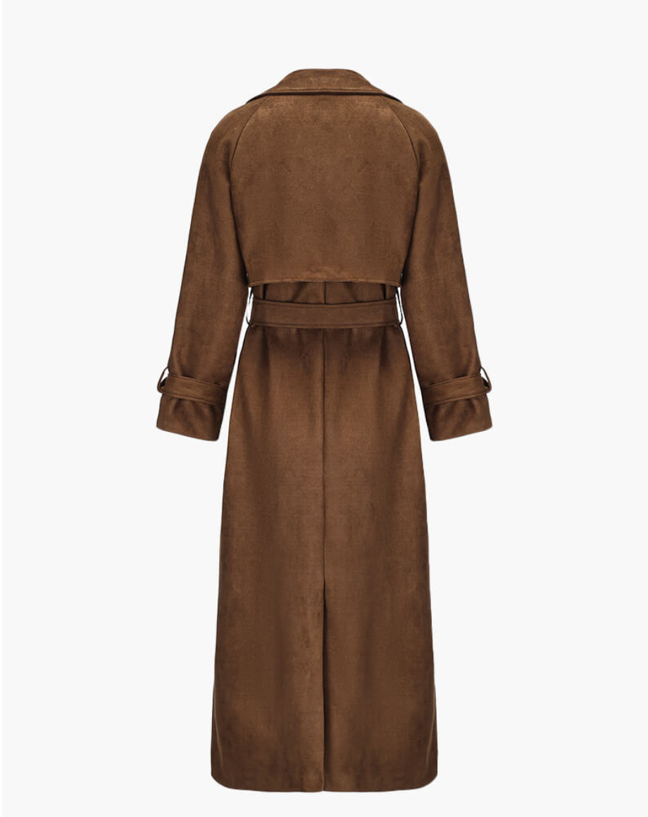 Trench Mocha Daim | Classique Essentiel