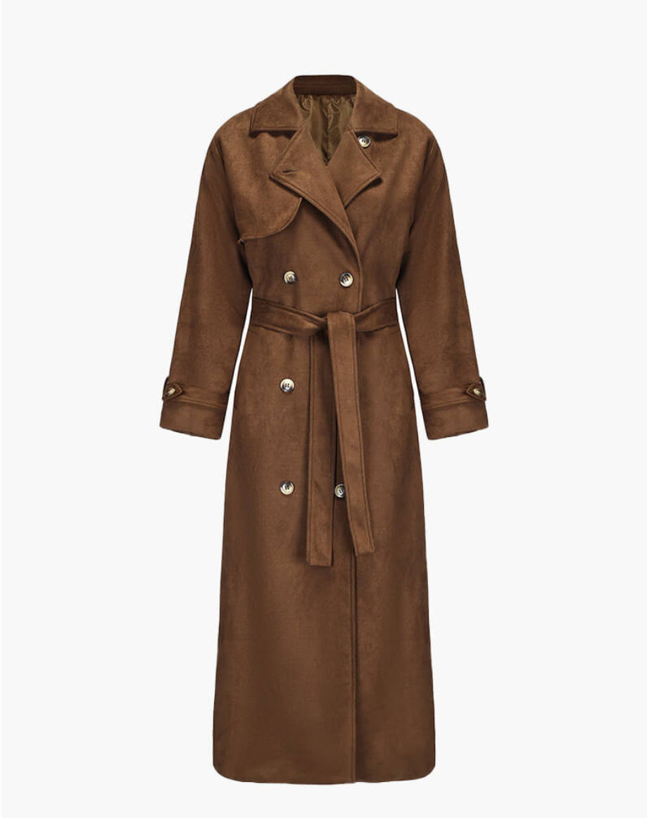 Trench Mocha Daim | Classique Essentiel