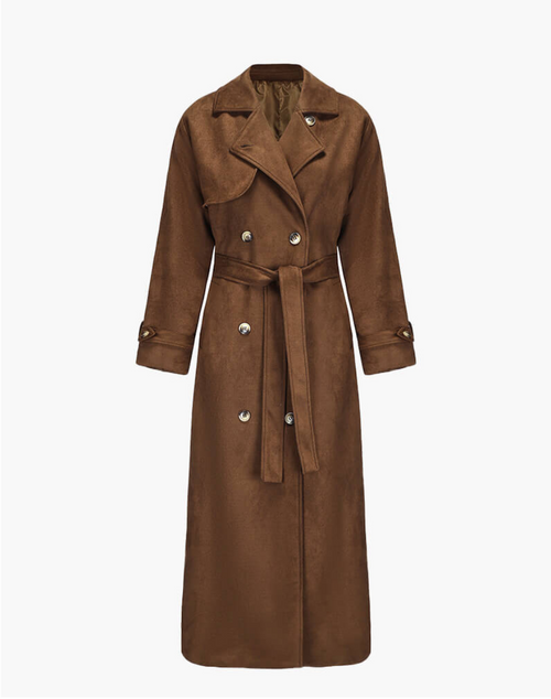 Trench Mocha Daim | Classique Essentiel