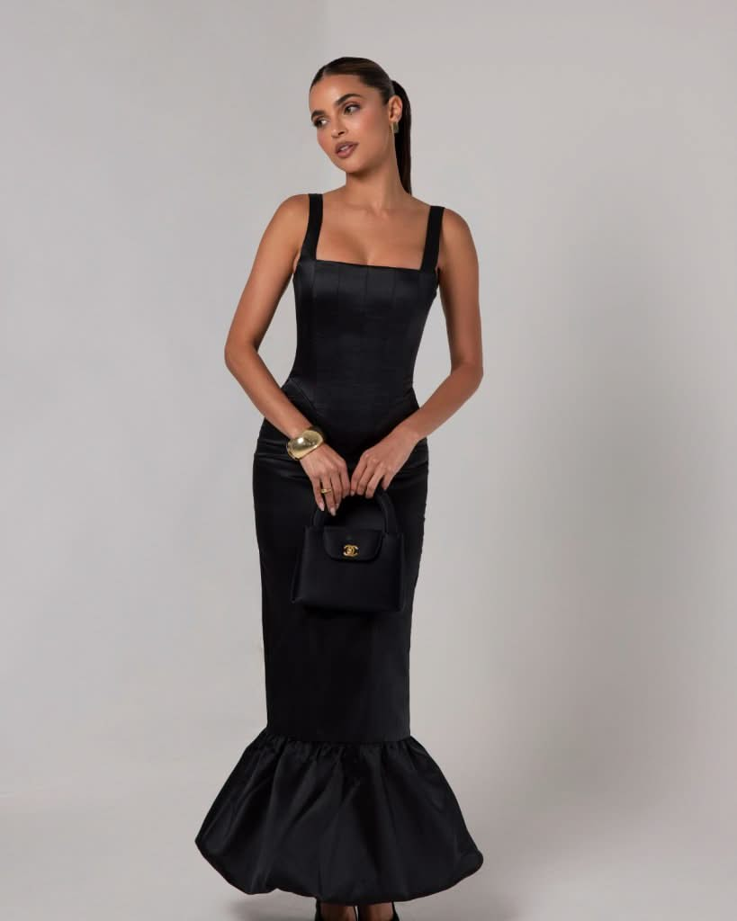 Robe Longue Noir Spanish | Prestige