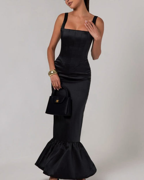 Robe Longue Noir Spanish | Prestige