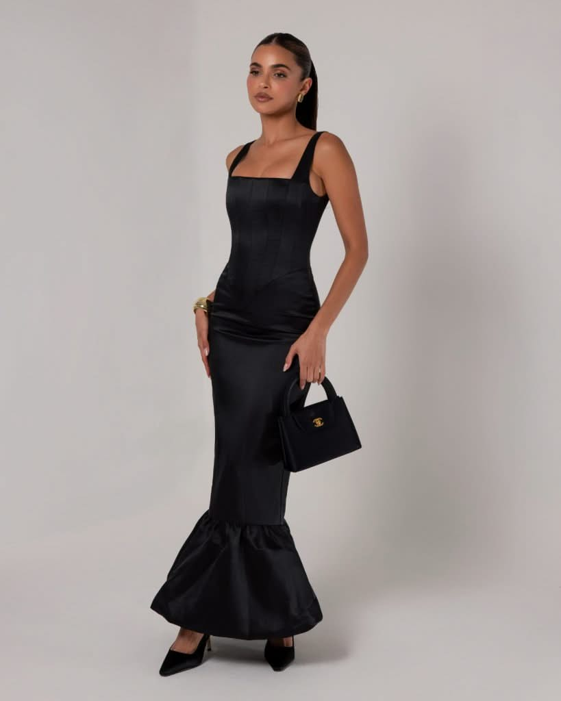 Robe Longue Noir Spanish | Prestige